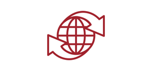 Grafik einer Weltkugel.