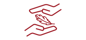 Grafik zweier Hände.