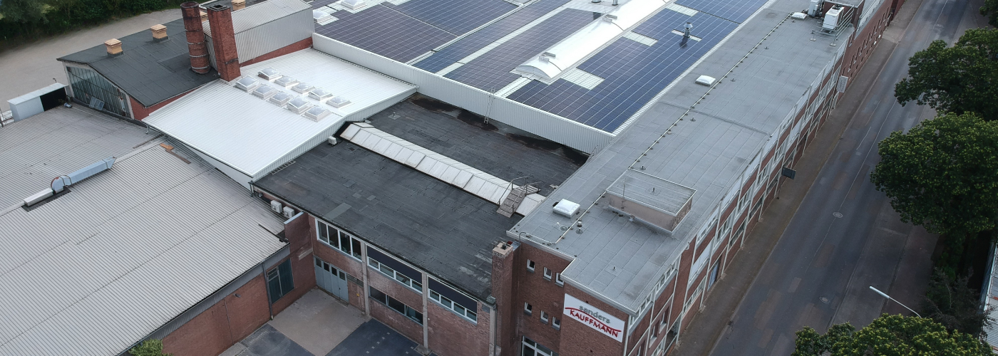 Luftaufnahme von unserem Hauptsitz in Bramsche.