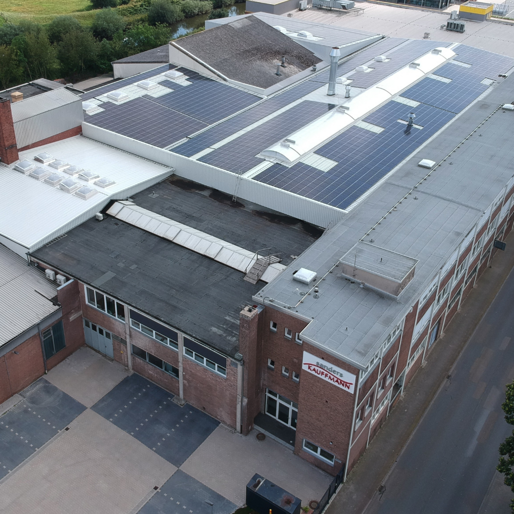 Luftaufnahme von unserem Hauptsitz in Bramsche.